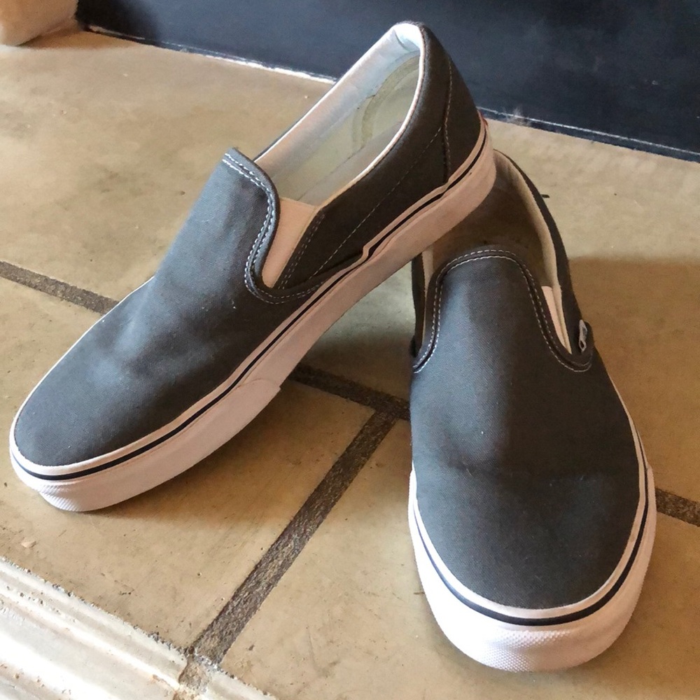 Gray Slip On Vans